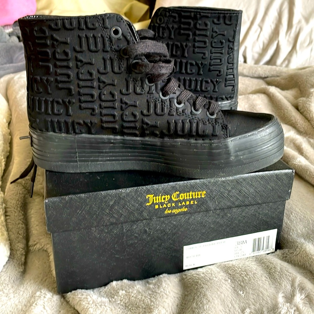 Juicy Couture platform sneakers.